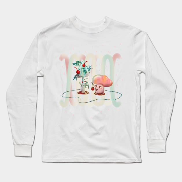 Xmas TreeMush Long Sleeve T-Shirt by Susi V